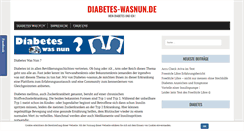 Desktop Screenshot of diabetes-wasnun.de