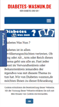 Mobile Screenshot of diabetes-wasnun.de